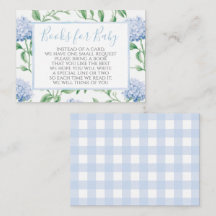 Preppy Southern Blue Boy Book Request Card