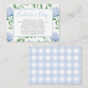 Preppy Southern Blue Boy Book Request Card Begleitkarte