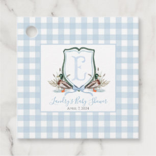 Preppy Southern Blue Boy Duck Baby Duck Geschenkanhänger