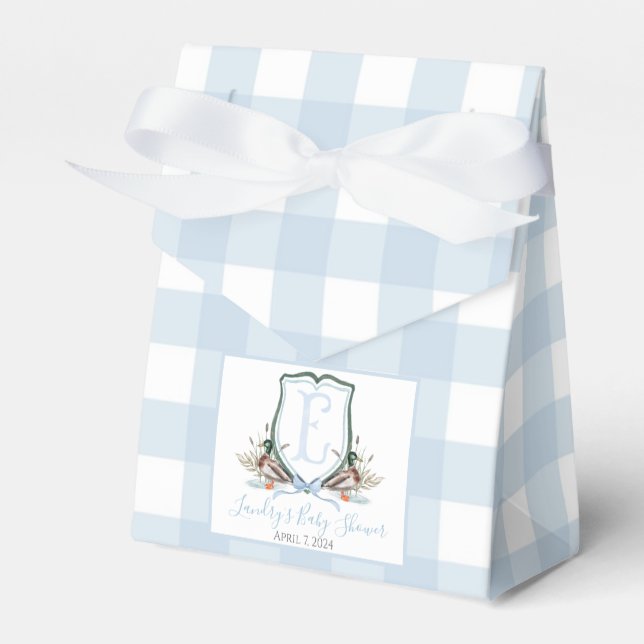 Preppy Southern Blue Boy Duck Baby Duck Geschenkschachtel (Vorderseite)