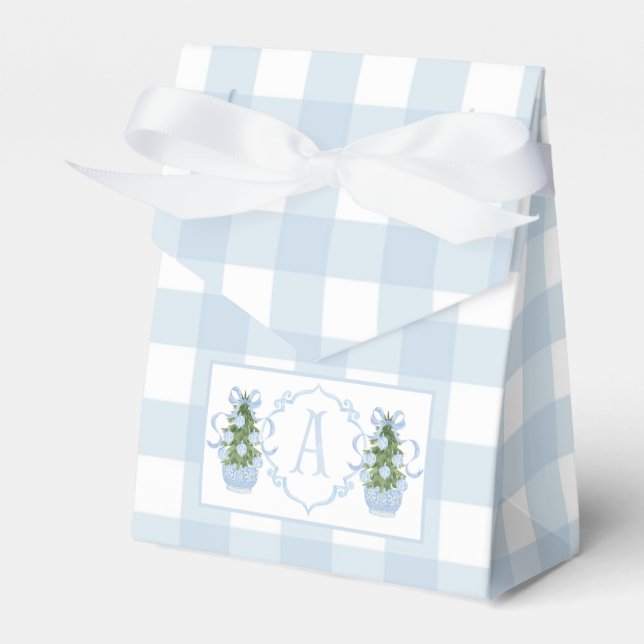 Preppy Southern Blue Boy Weihnachtsdusche Geschenkschachtel (Vorderseite)