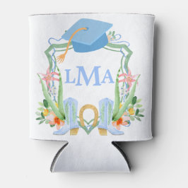 Preppy Southern Cowgirl Monogram Abschluss Dosenkühler