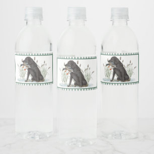 Preppy Southern Duck Hunter Baby Showdusche Wasserflaschenetikett