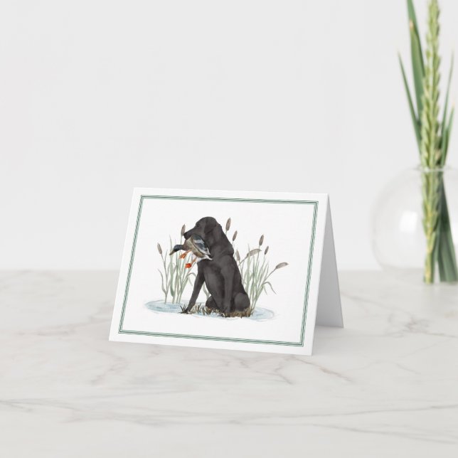 Preppy Southern Duck Hunter Danke Karte (Vorderseite)