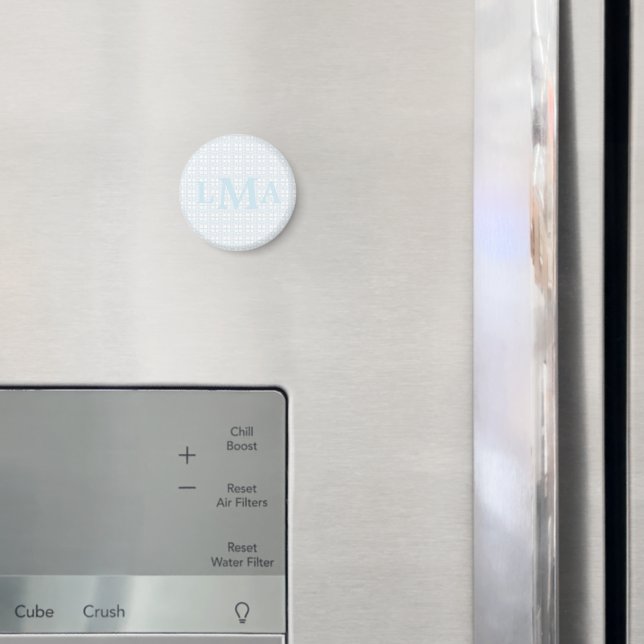 Preppy Southern Gingham Monogram Abschluss Magnet (In Situ (Kühlschrank))