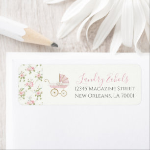 Preppy Southern Pink Floral Baby Dusche