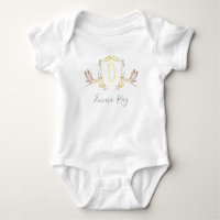 Preppy Southern Yellow Stork Girl Babydusche