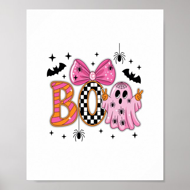 Preppy Spooky Halloween Boo Poster (Vorne)
