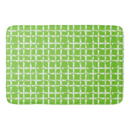 Preppy Square Lattice – Coordinating Lime Badematte