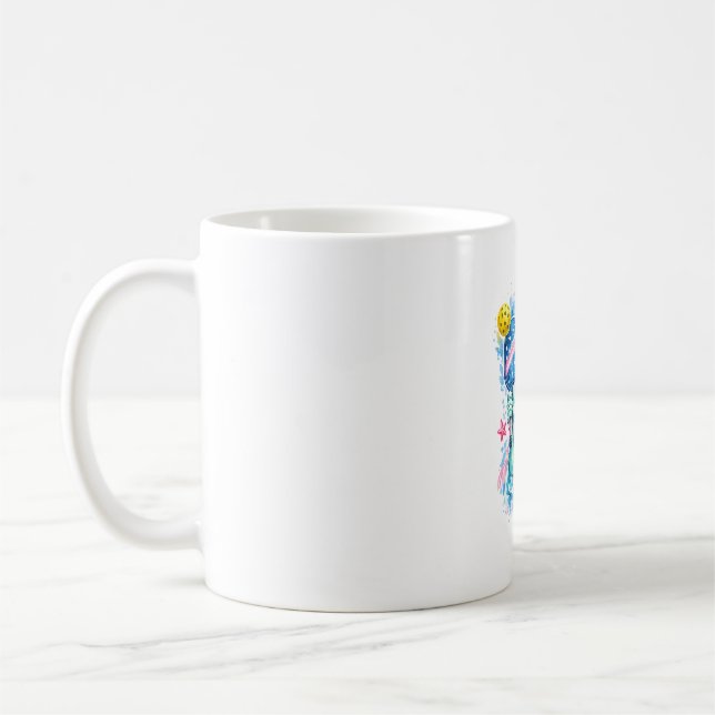 Preppy Statue Liberty  Bubble Gum Pickleball Kaffeetasse (Links)