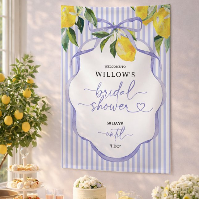 Preppy-Streifen Banner (Bridal Shower Banner)