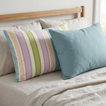Preppy Stripe Lila Grün Terrakotta Creme 