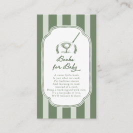 Preppy Stripe New to the Club Books for Baby Begleitkarte