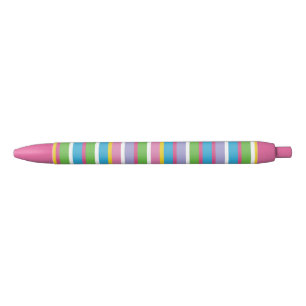 Preppy Stripes Bright Colors Angesagt Fun Pink Mod Kugelschreiber
