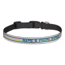 Preppy Stripes Collar - bearbeitbarer Name