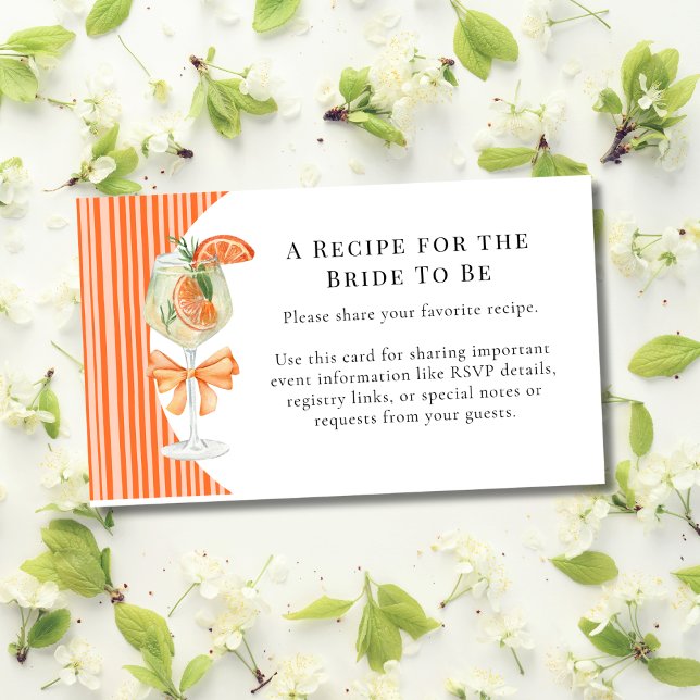 Preppy Stripes-Liebe beim ersten Spritz-Brautparty Begleitkarte (Von Creator hochgeladen)