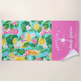 Preppy Summer Cocktail | Bachelorette Weekend Strandtuch