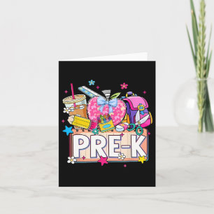 Preppy Supplier Pre-k Happy Letzten Schultag Kind Karte