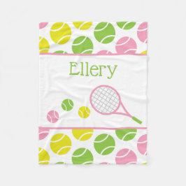 Preppy Tennis Personalisiert Fleece Blanket