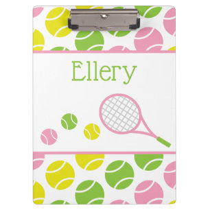 Preppy Tennis Personalisiert Klemmbrett