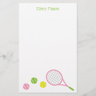 Preppy Tennis Personalisiert Stationery Briefpapier