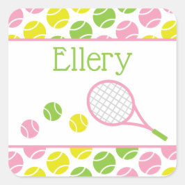 Preppy Tennis Personalisiert Stickers