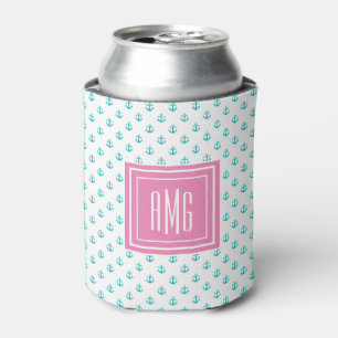 Preppy Turquoise ⎢ Monogram Cooler Dosenkühler