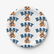 Preppy Varsity Teddybär-Babyparty