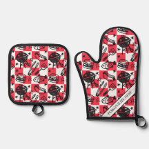 Preppy-Vater-Grillmuster – BBQ-Doodle (Kariert)