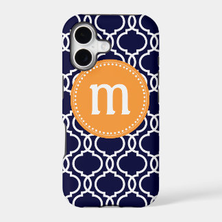 Preppy-Vierpass mit individuellem Monogramm in Nav
