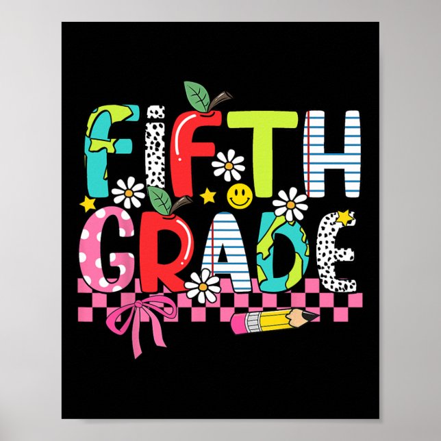 Preppy-Vorräte Fünfte Klasse Glücklicher letzter S Poster (Vorne)