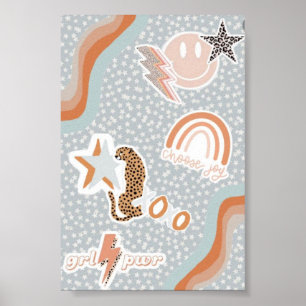 Preppy-Wand-Poster Poster