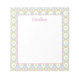 Preppy Wassercolor Raute Pickleball Paddle Notizblock