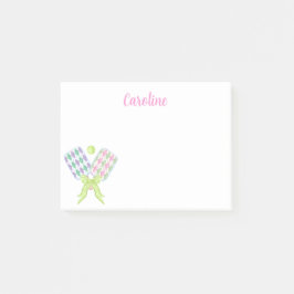 Preppy Wassercolor Raute Pickleball Paddle Post-it Klebezettel