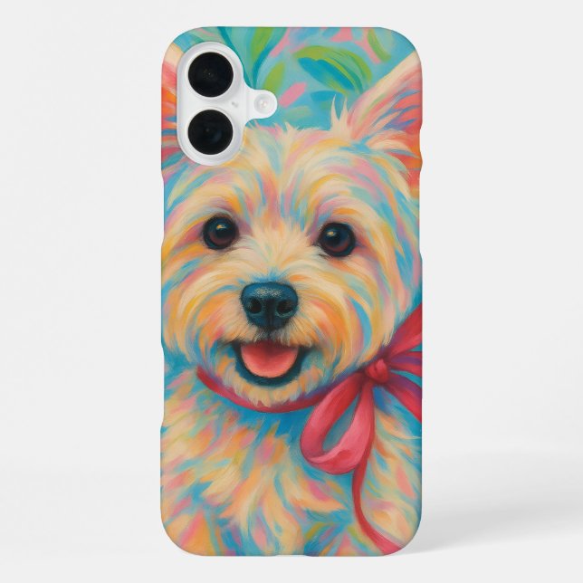 Preppy Westie iPhone Hülle (Rückseite)