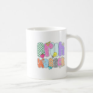 Preppy Zurück zur Schule Bunt Bruh Wir sind zurück Kaffeetasse