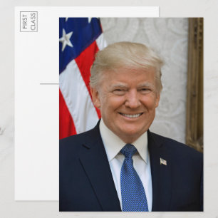 Pres. Donald Trump 2017 Portrait Große Postkarte
