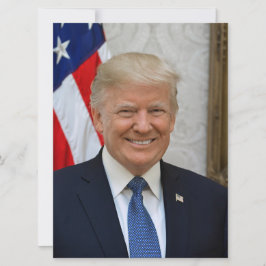 Pres. Donald Trump 2017 Portrait Große Postkarte