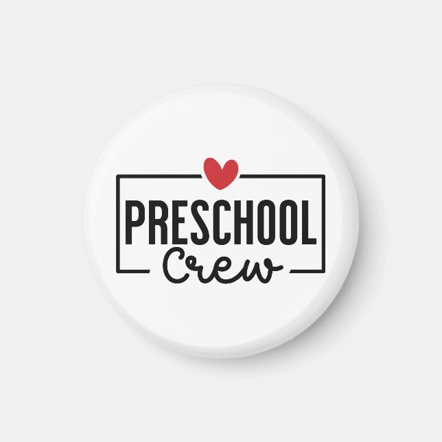 Preschool Crew Preschool Squad Magnet (Vorne)