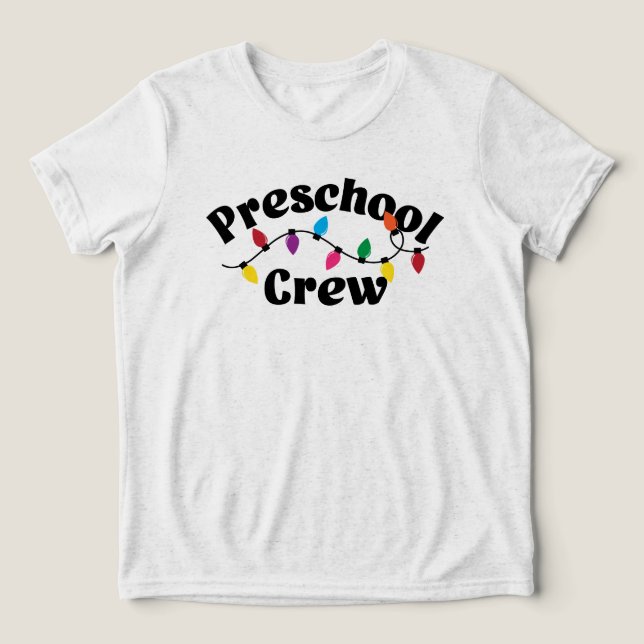 Preschool Crew Preschool Squad Tri-Blend Shirt (Design Vorderseite)