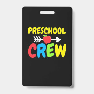 Preschool Crew Teacher Ausweis