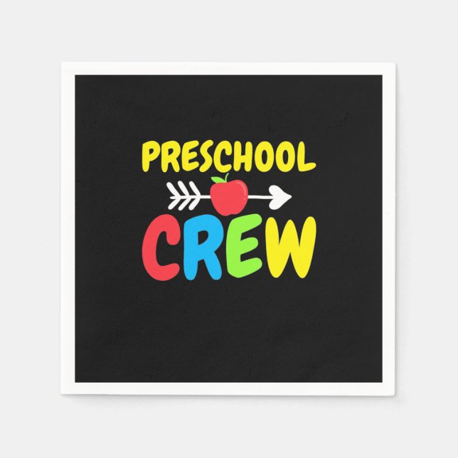 Preschool Crew Teacher Serviette (Vorderseite)