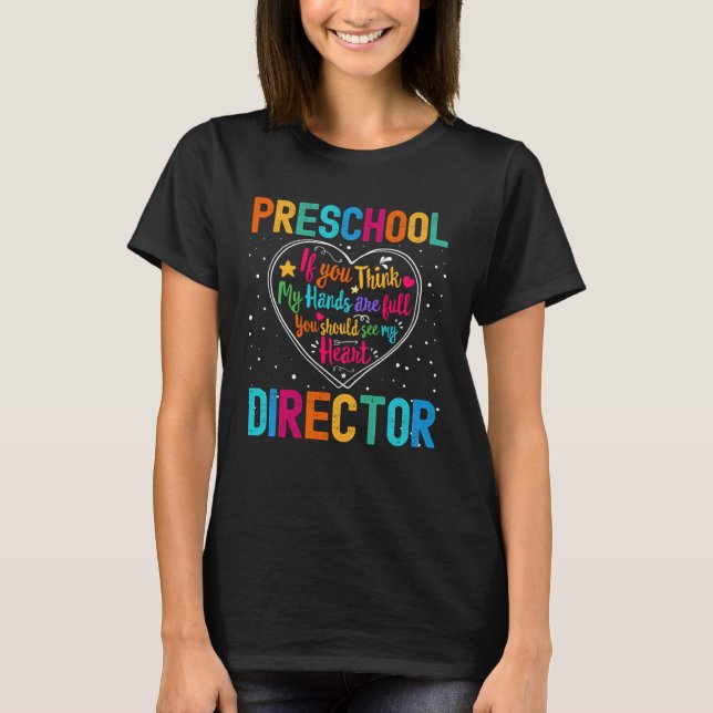 Preschool Director Appreciation Week Back to Schoo T-Shirt (Vorderseite)