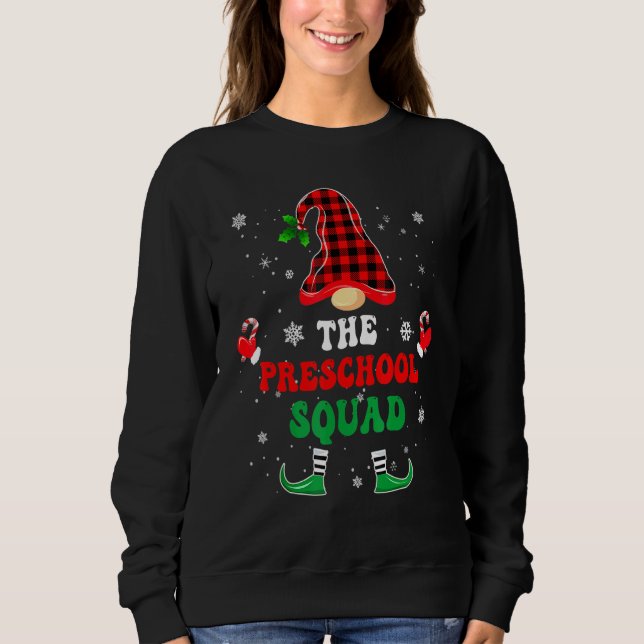Preschool ELF Squad  Christmas ELF Teacher Kids Gr Sweatshirt (Vorderseite)