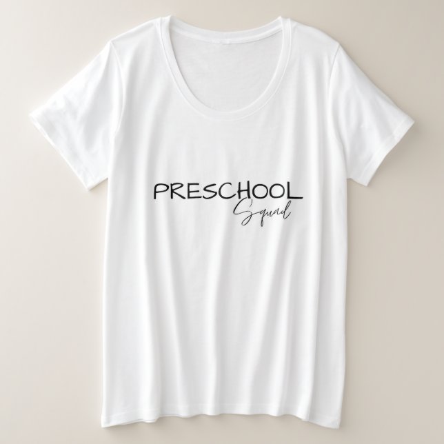 Preschool GRADE Squad Jungs Girls Lehrerin B2S Große Größe T-Shirt (Design vorne)