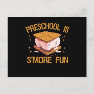 Preschool is S'more Fun Funny Fall Outdoor Geschen Postkarte