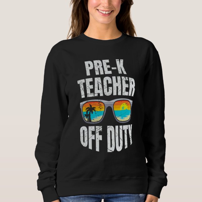 Preschool kindergarten educator off duty teacher   sweatshirt (Vorderseite)
