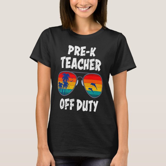 Preschool kindergarten educator off duty teacher   T-Shirt (Vorderseite)