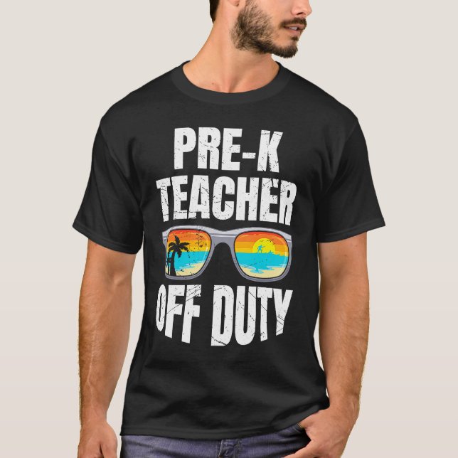 Preschool kindergarten educator off duty teacher   T-Shirt (Vorderseite)