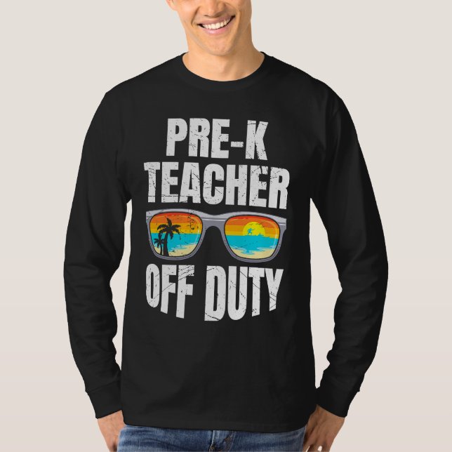 Preschool kindergarten educator off duty teacher   T-Shirt (Vorderseite)